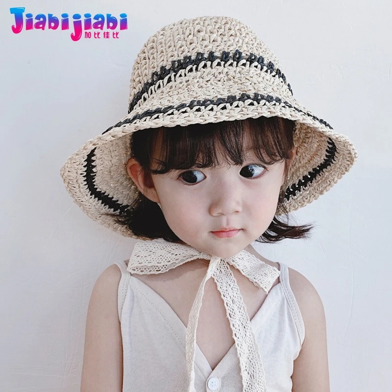 Панама летняя соломенная шляпа для детей маленьких мальчиков и девочек