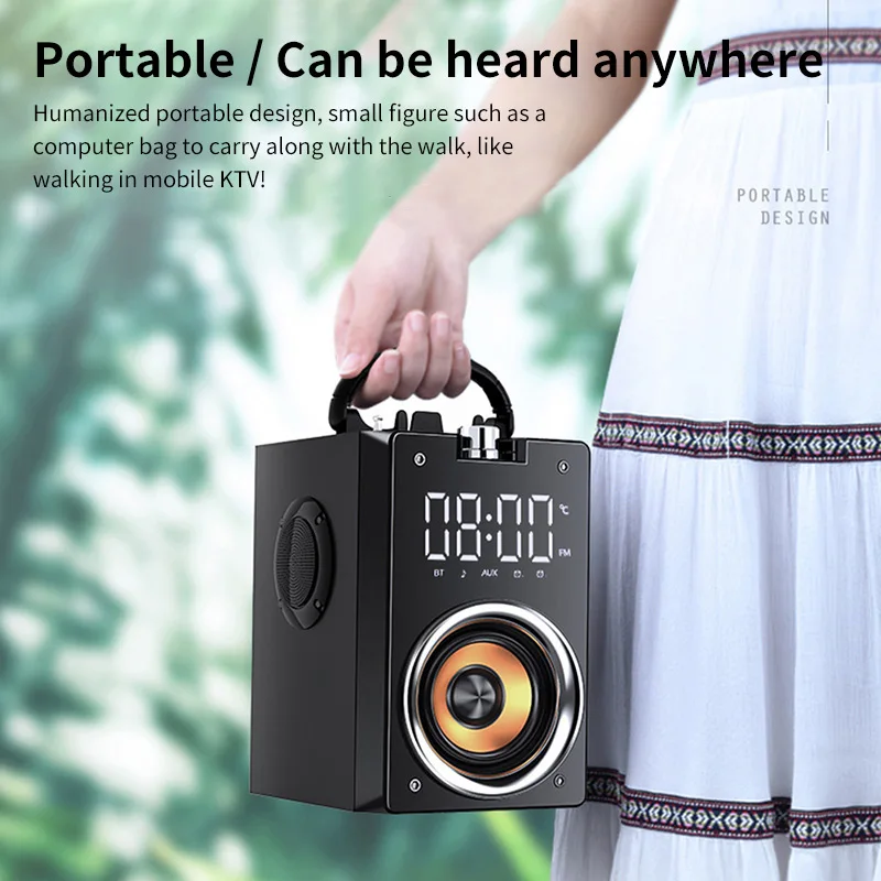 Большая мощность Беспроводная Bluetooth колонка стерео сабвуфер бас динамик s