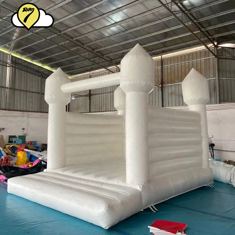 

White Pink Pastel Inflatable Castle Small Bounce HouseCo Jumper Modern Occasion Kids Birthday Wedding Banquet Party Events USA