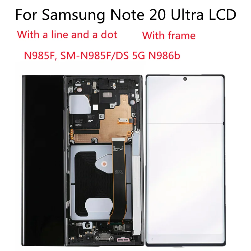 

Original For Samsung Note 20 Ultra LCD For Samsung Galaxy Note20 Ultra display N986B SM-N985F/DS 5G Touch Screen With frame
