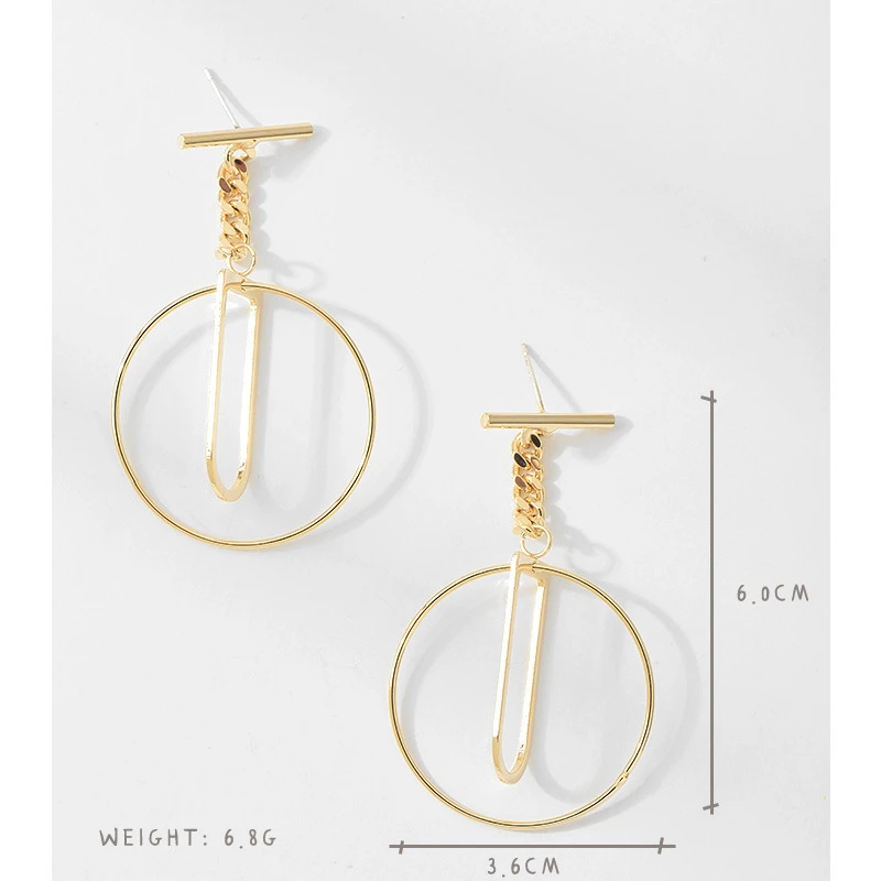 

TOSAKO Drop Earrings for Women Fashion Jewelry Personality Preal Chain Stud