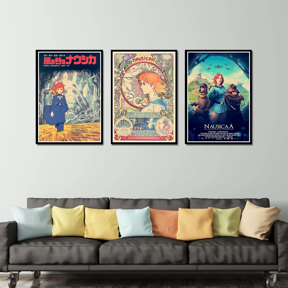 Навсикая из долины ветер плакат декоративный DIY настенные холст Стикеры домашний