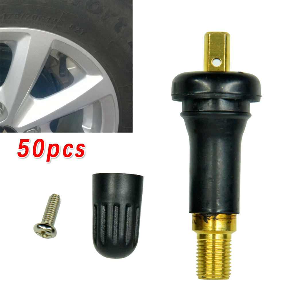 

50pcs Car Rubber Wheel Rim TPMS Tire Pressure Sensor Valve Stem For Chevy Brand New And High Quality