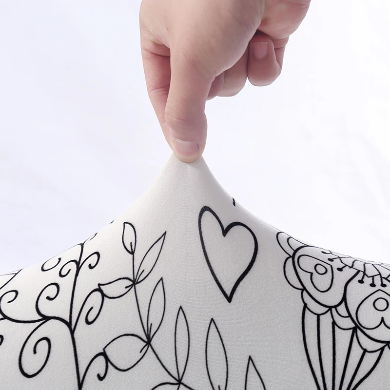 Растягивающийся серый чехол для стула универсальный размер Чехлы большие