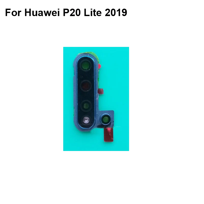 For Huawei P20 Lite 2019 Rear Back Camera Glass Lens +Camera Cover Circle Housing Replacement test good P 20 Lite 2019