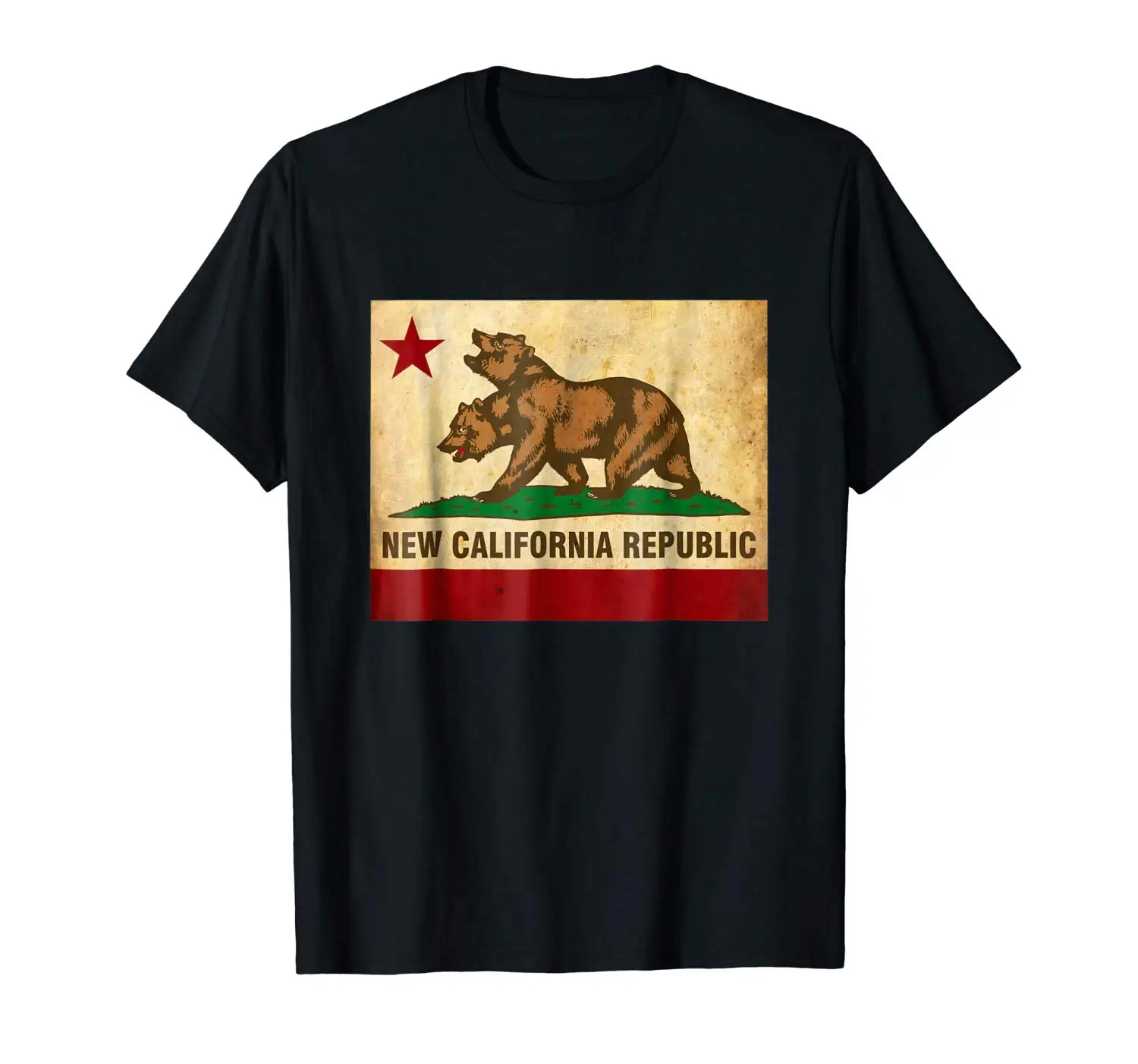 

2019 Fashion Men T shirt New California Republic T Shirt 100% Cotton