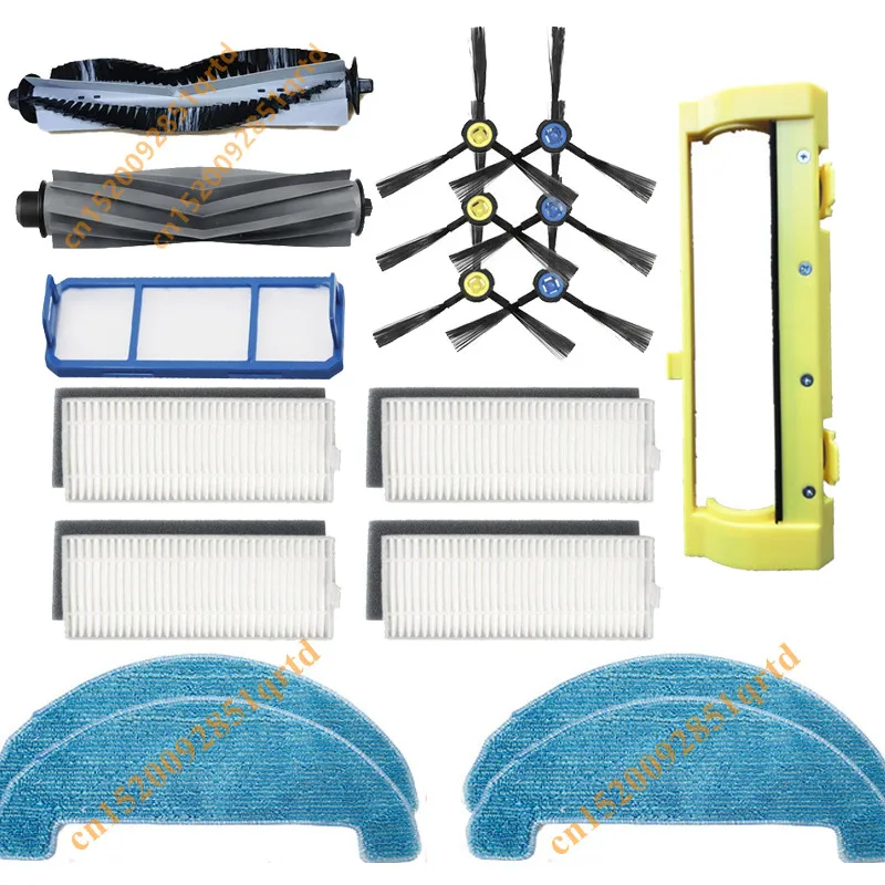 Roller Main Brush Cover Side Brush HEPA Filter Mop Cloth for AMIBOT Animal Premium H2O ,Connect,XL H2O Connect Vacuum Cleaner