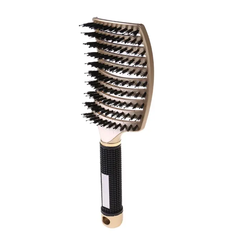 

Salon Professional Bristle & Nylon Hairbrush Scalp Massage Comb Wet Hair Brush U2JD