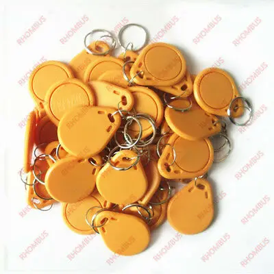 

50PCS EM 4100/4102 Keychains 125Khz RFID Proximity ID Card Token Tags Key Fobs
