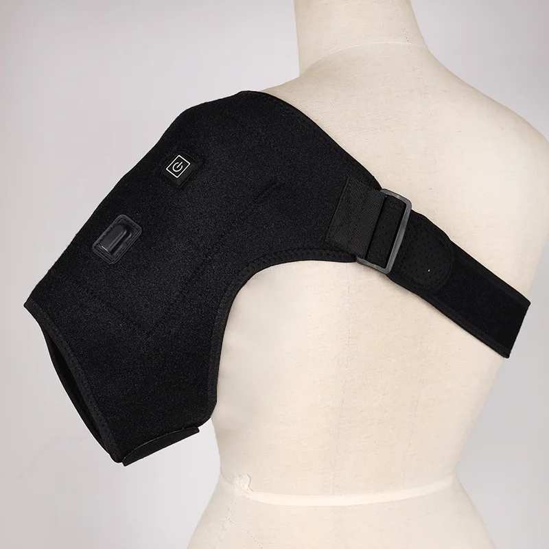 

Warm Shoulder Protection Intelligent Electric Heating Autumn Winter Solid Color Relieve Pain Cold Proof Unisex Black Arm Cover
