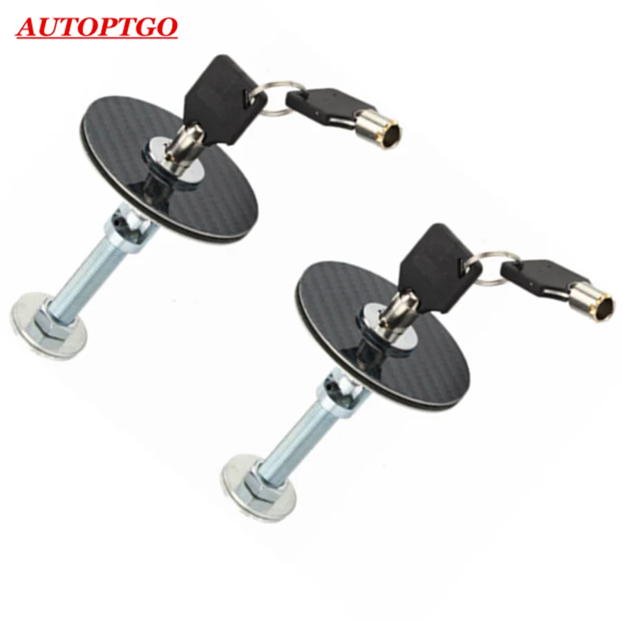 Автомобильные гоночные спортивные крепления капота из карбонового волокна с замком и ключом для всех автомобилей японского, корейского, немецкого и американского производства с багажником и внедорожников.