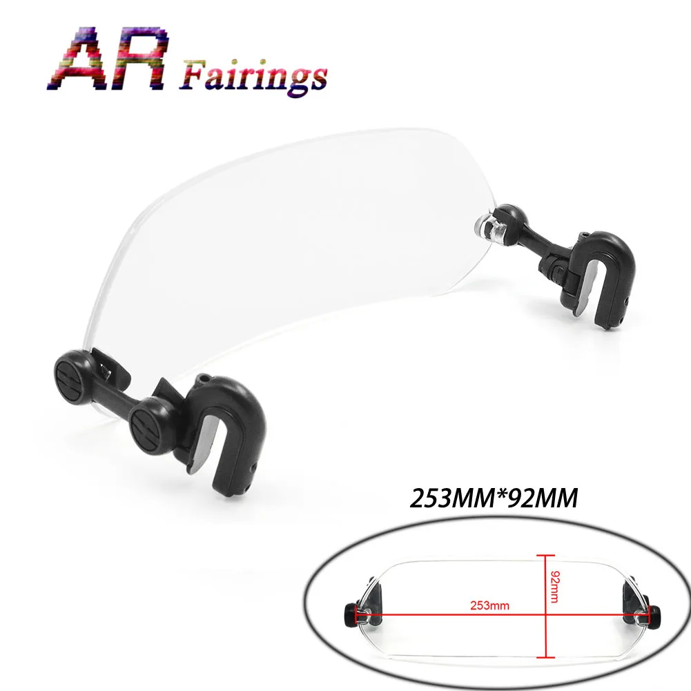 253 мм * 92 мотоциклетный Регулируемый спойлер на лобовое стекло класса для Harley Kawasaki