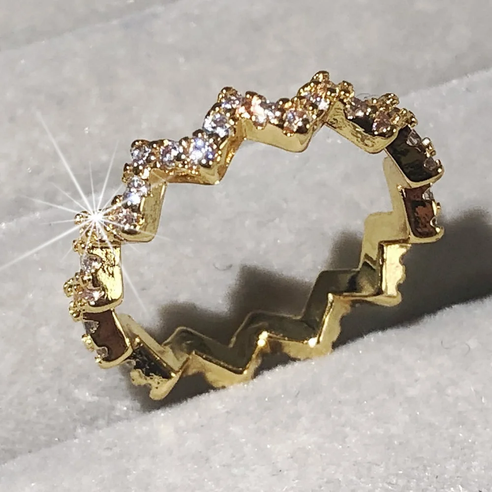 

Простые волнистые тонкие кольца из стерлингового серебра 925 пробы и золота, оригинальные обручальные кольца для женщин, брендовые ювелирны...