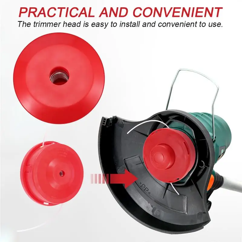Головка триммера для травы с 2 линиями аксессуары кустореза газонокосилки