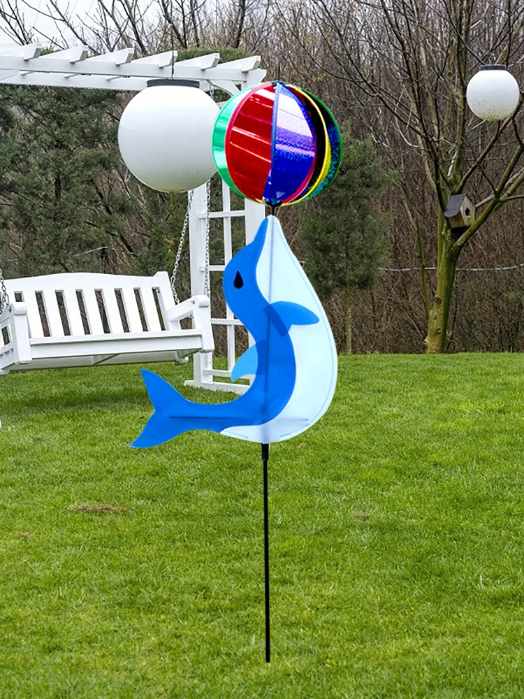 

Garden Pinwheels Animal Windmill Spinning Pole Outdoor Garden Decorations