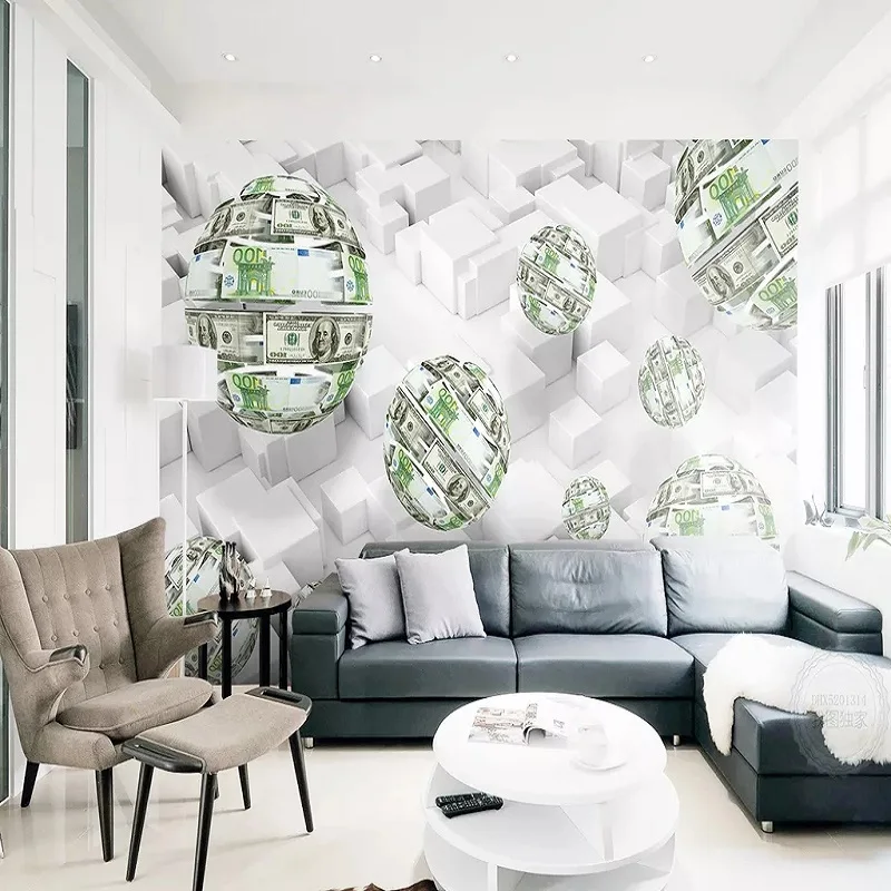 Большие настенные 3D обои на заказ современные креативные абстрактные Объемные с