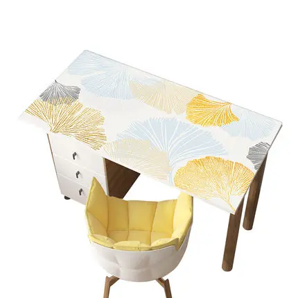 Гинкго лист шаблон ПВХ покрытие стола мягкая стеклянная скатерть