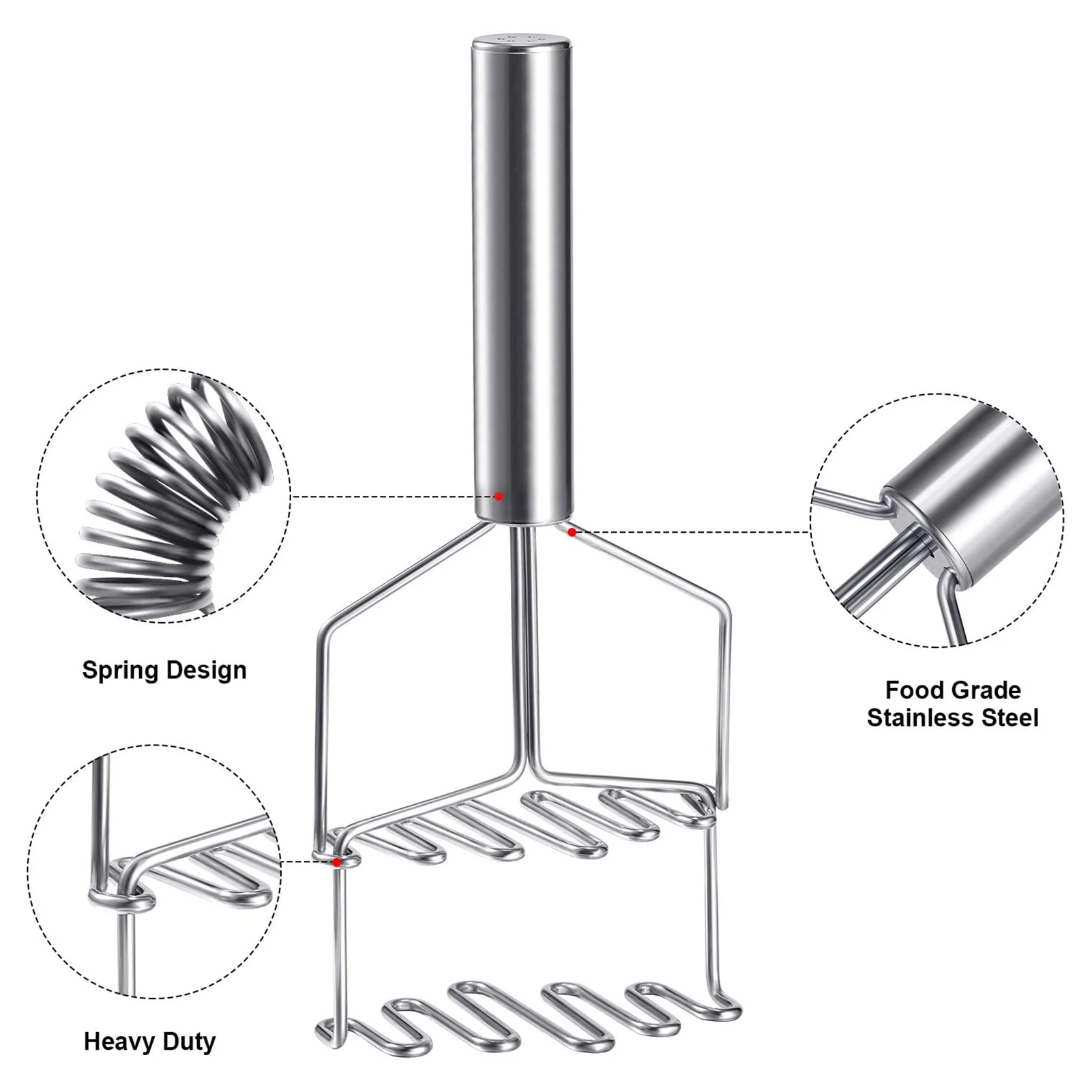 Машер для картофеля из нержавеющей стали двухслойная проволочная Картофельная