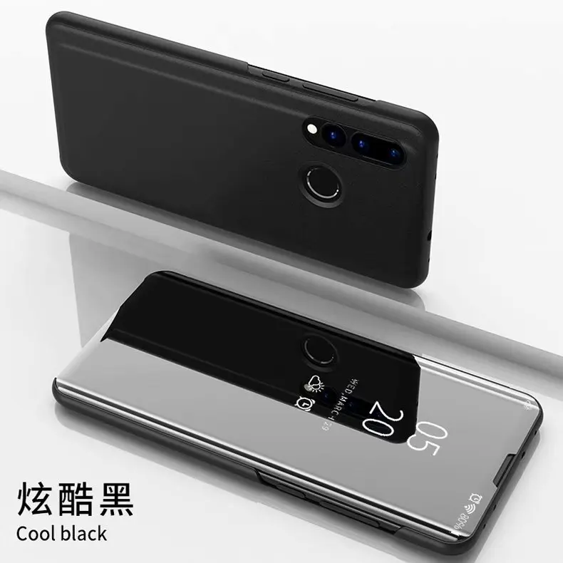 Роскошное умное зеркало флип чехол для Motorola One power P30 Note Прозрачный чехол для Moto G6 Play E5 чехол для Moto G7 Plus Fundas