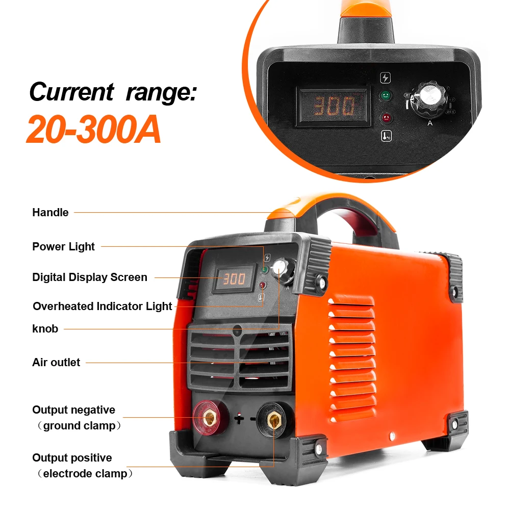 LANNERET 250A/300A сварочный аппарат дуговой сварки IGBT IP21S инвертор высокая