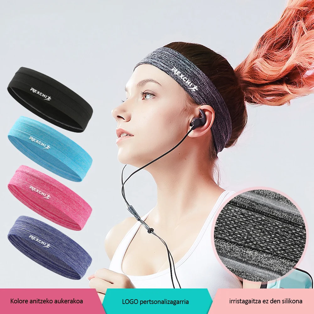 Беговая повязка на голову впитывающий Пот пояс противоскользящая Налобная лента