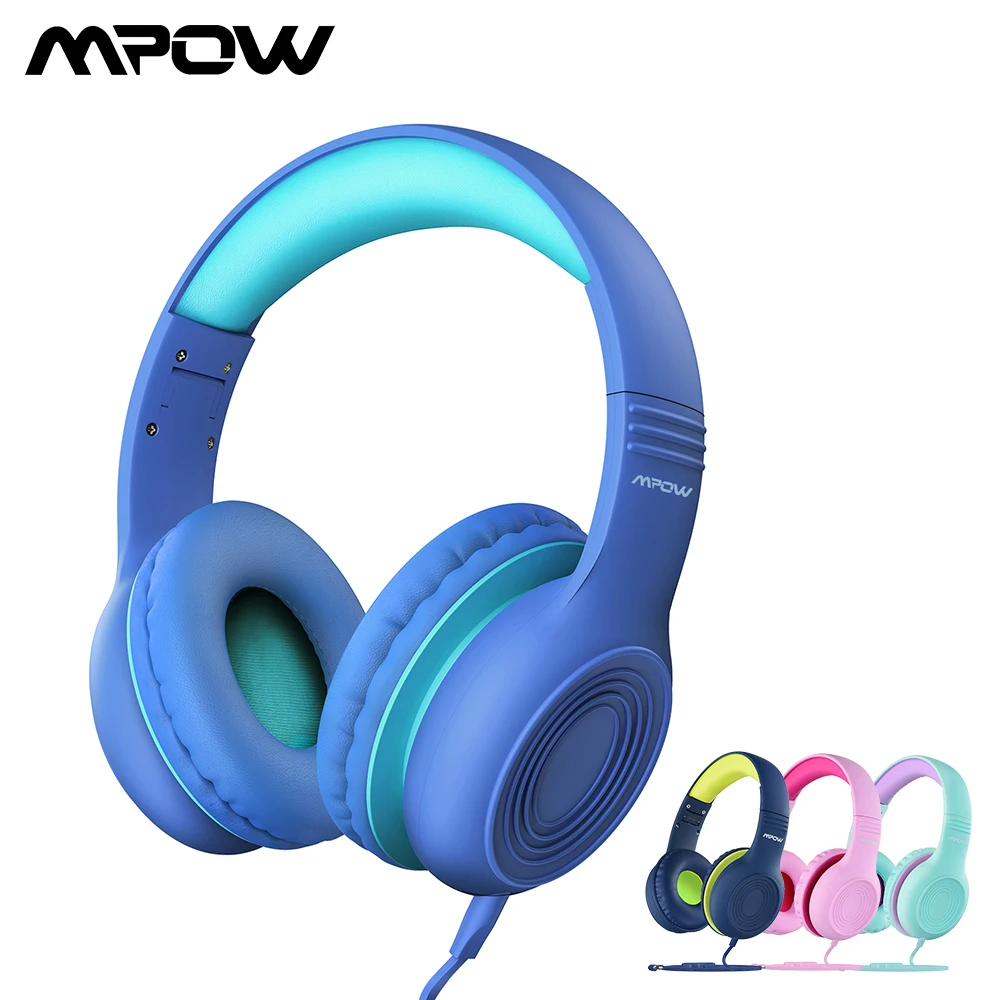 Mpow CH6 проводной детские наушники складной регулируемые проволочные наушники с 3,5 мм аудио разъем и микрофон для детей iP