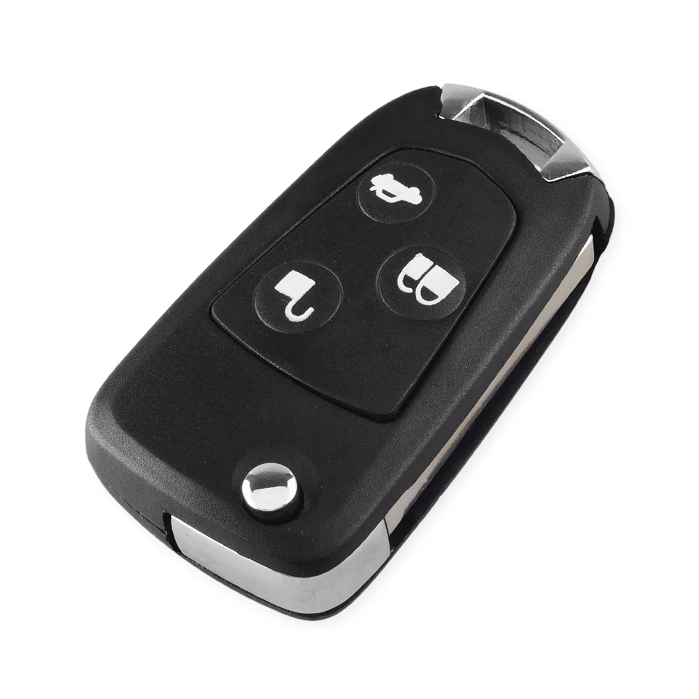 KEYYOU 10X Replacement Car Styling Good Quality 3 Buttons Remote Folding Key Flip Shell Case Uncut Blank For Ford Focus Mondeo | Автомобили
