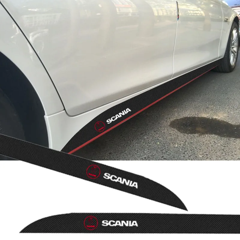 

2Pcs Car Door Side Skirt Stripes Sticker Body Vinyl Decal For SAAB 03-10 Scania BJ SCS 9-5X 95 93 900 4289-X Turbo X 600 Monster