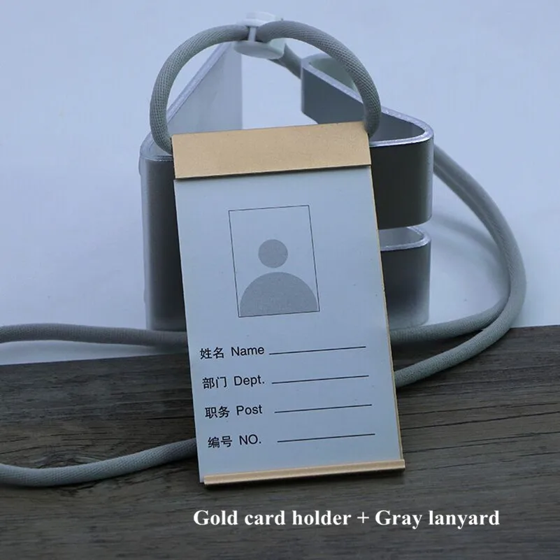 Вертикальный держатель для значка из алюминиевого сплава ID карт чехол работы с