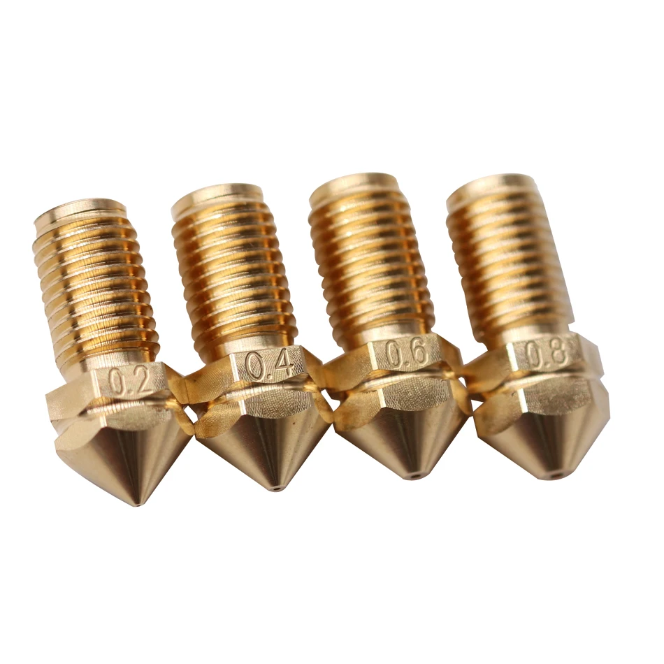 2pcs um3 3d printer replacement print brass nozzle 0 4mm for ultimaker 3 spare parts 3 0mm filament free global shipping