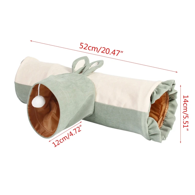 Rats Hamsters T Shape 3 Way Tunnel Pet Toy Cat Puppy Playing Tube Kitten Rabbit Collapsible Cave Exercise Bed Small Animal Toys |