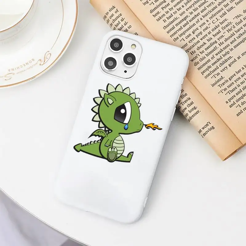 

Little dinosaur foal Phone Case Candy Color for iPhone 6 7 8 11 12 s mini pro X XS XR MAX Plus
