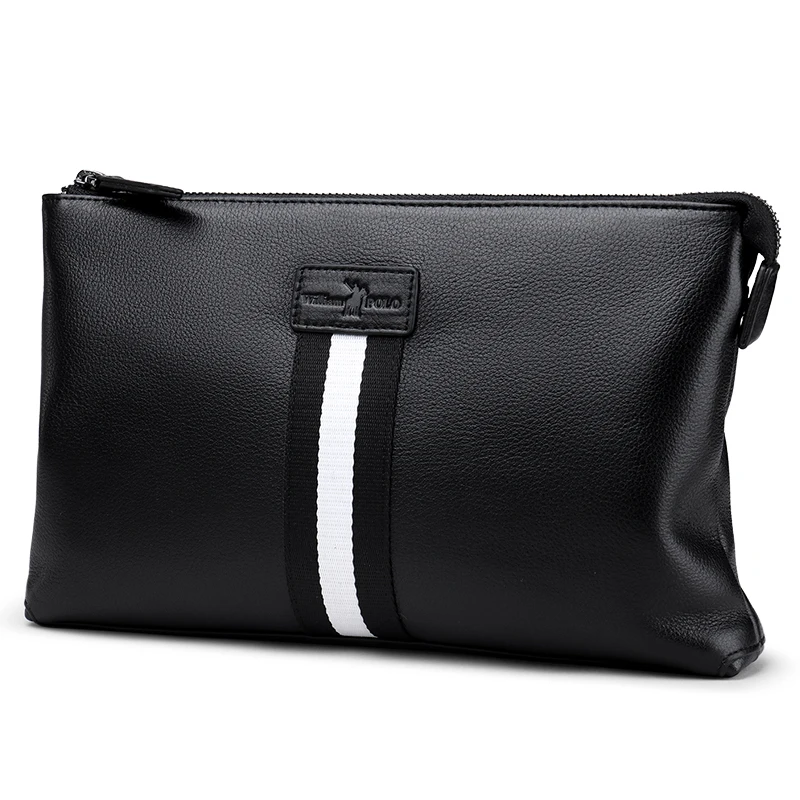 WILLIAMPOLO Large Capacity Clutch Purse Casual Man's Leather Wallets For ipad Male Wallet PL017D |