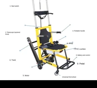 Electric battery stair lifting vehicle stair climbing trolley stairs deliver goods electric stair climbing vehicle