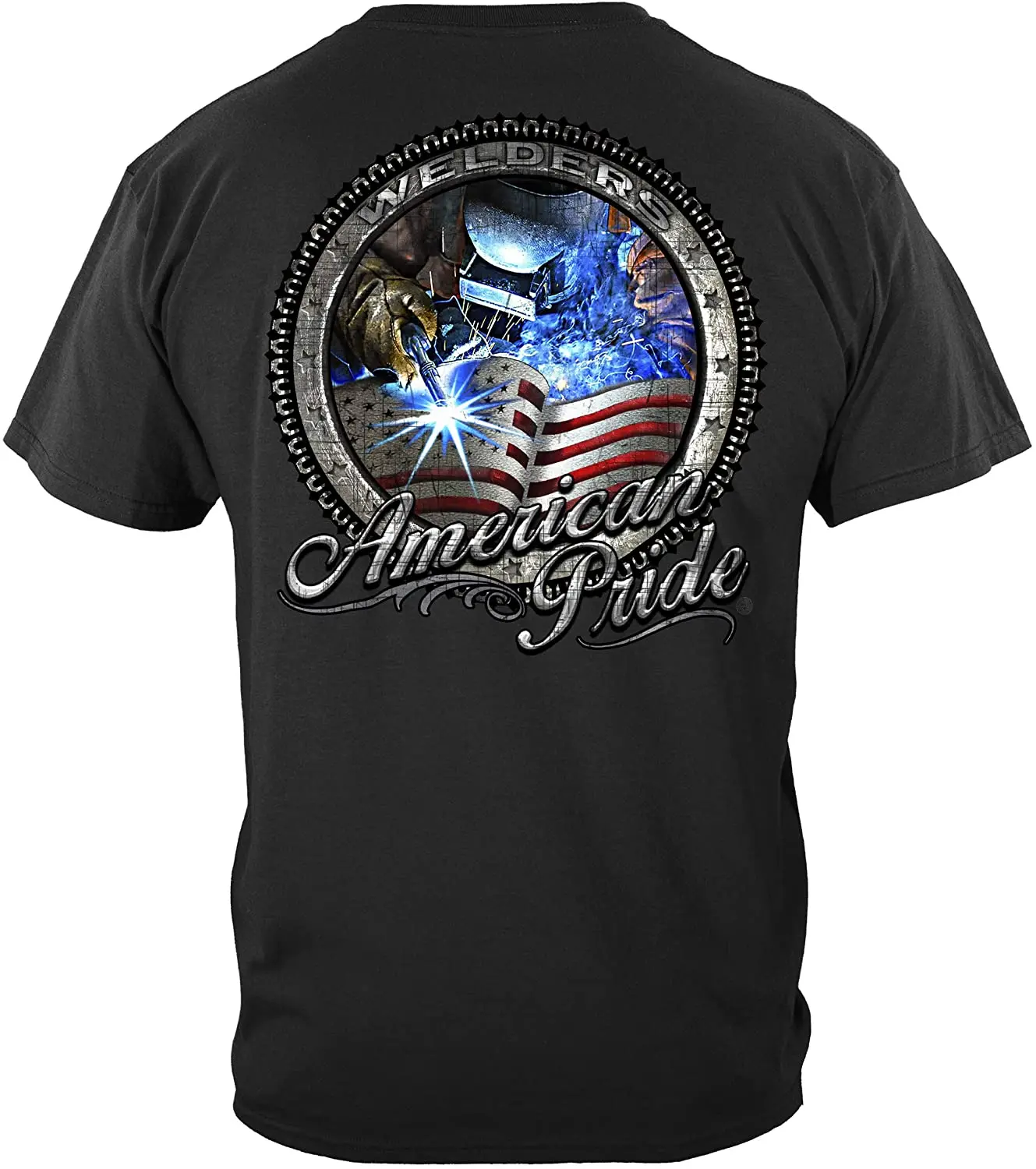 

Creative Design American Pride Welder T-Shirt. Summer Cotton Short Sleeve O-Neck Men's T Shirt New S-3XL
