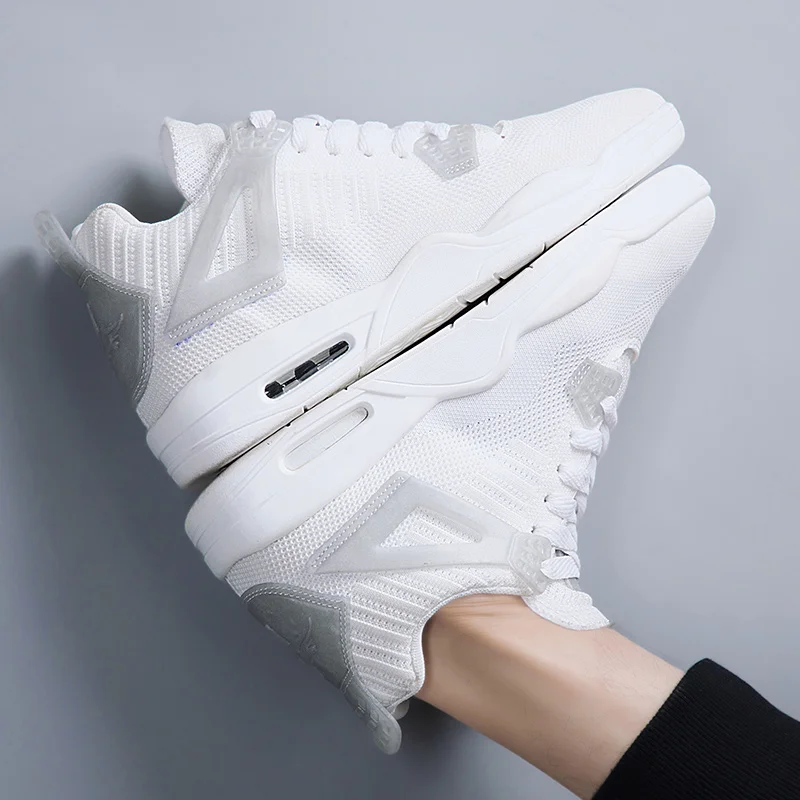 Кроссовки RUIFF мужские для баскетбола однотонные красные вязаные винтажные