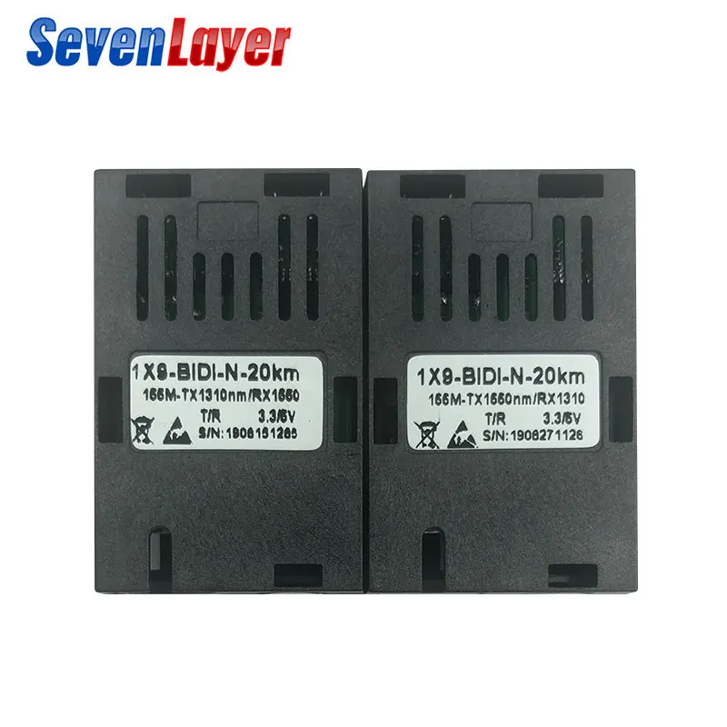 Оптический приемопередатчик с одним оптоволоконным соединителем 155 м 20 км 1*9