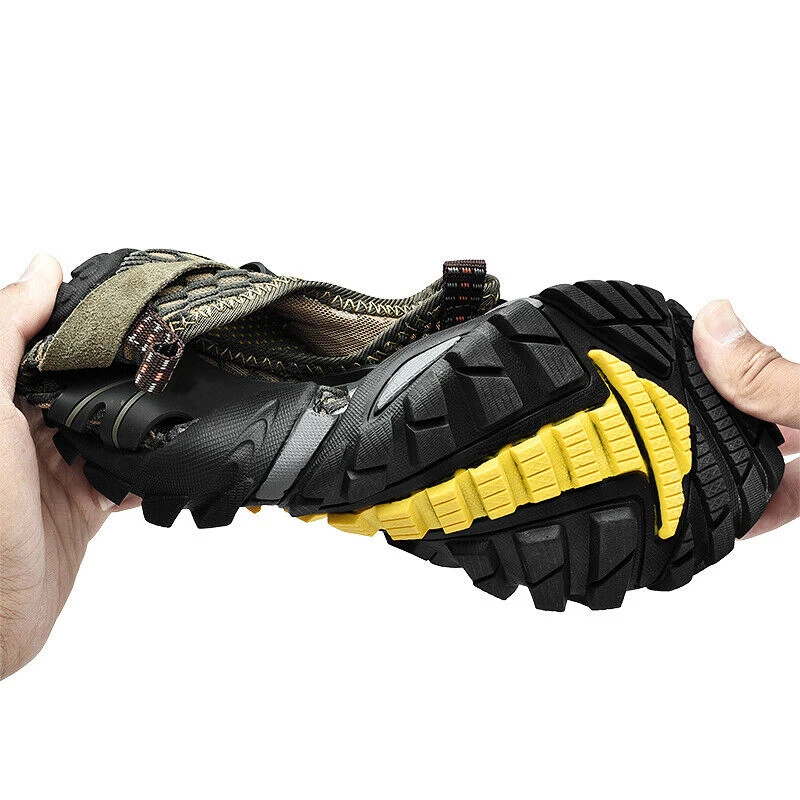 

Mens Outdoor Sneakers Water Shoes Mesh Breathable Slip on Flats Casual Anti-slip Hiking J55