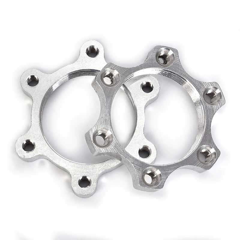

1pcs Brake Rotors Bike Bicycle Freewheel Threaded Hubs Disk Disc Brake Rotor 6Bolt Flange Adapter Bicycle Parts