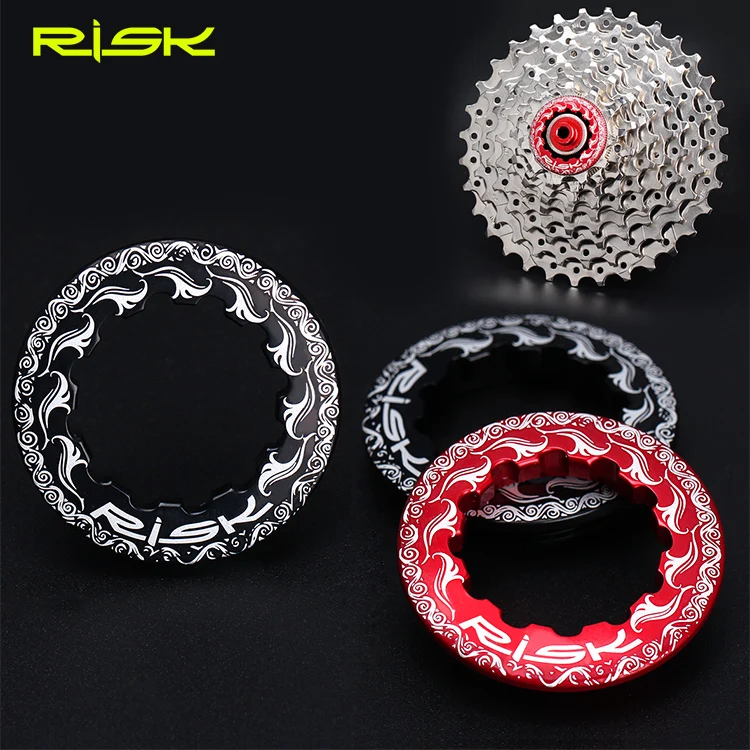 

RISK Aluminum Alloy 11T Cassette Locking Ring For MTB Road Bike Bicycle Freewheel Cover CNC Locked Locking Ring Flywheel Cap