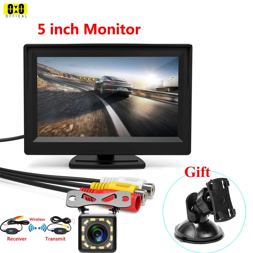 

Car Rear View Monitor 4.3/5/7 inch LED/IR Night Vision Auto Wireless Reverse Camera Vehicle Backup Camera for Truck VAN Lorry