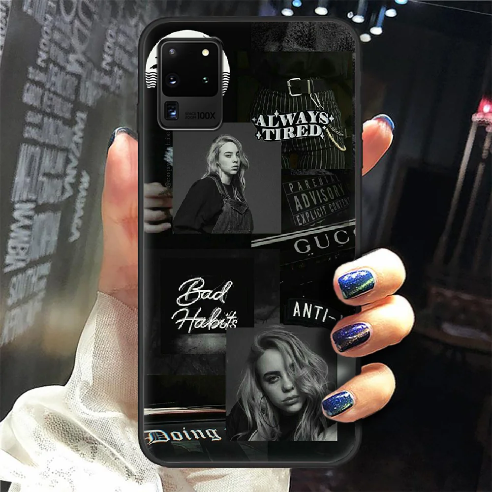 

Billiy singer Phone Case Cover Hull For Samsung Galaxy S 6 7 8 9 10 e 20 edge uitra Note 8 9 10 plus black prime tpu coque
