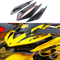 ffd ss universal front bumper lip spoiler wing splitter side kit trim canards valence chin for auto motorcycle yamaha and ninjai