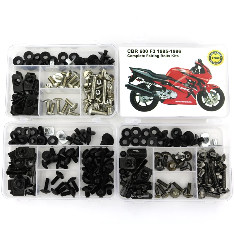 Подходит для Honda CBR600 F3 1995 1996 полный обтекатель Болты Комплект болты кузовных