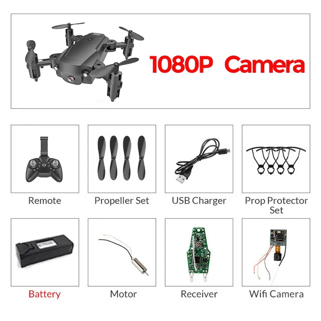 RC WiFi FPV дроны 4K широкоугольная камера RC вертолет 1080P HD камера Квадрокоптер самолет Квадрокоптер воздушная видео VS M69G E58 - Цвет: Black 1080P