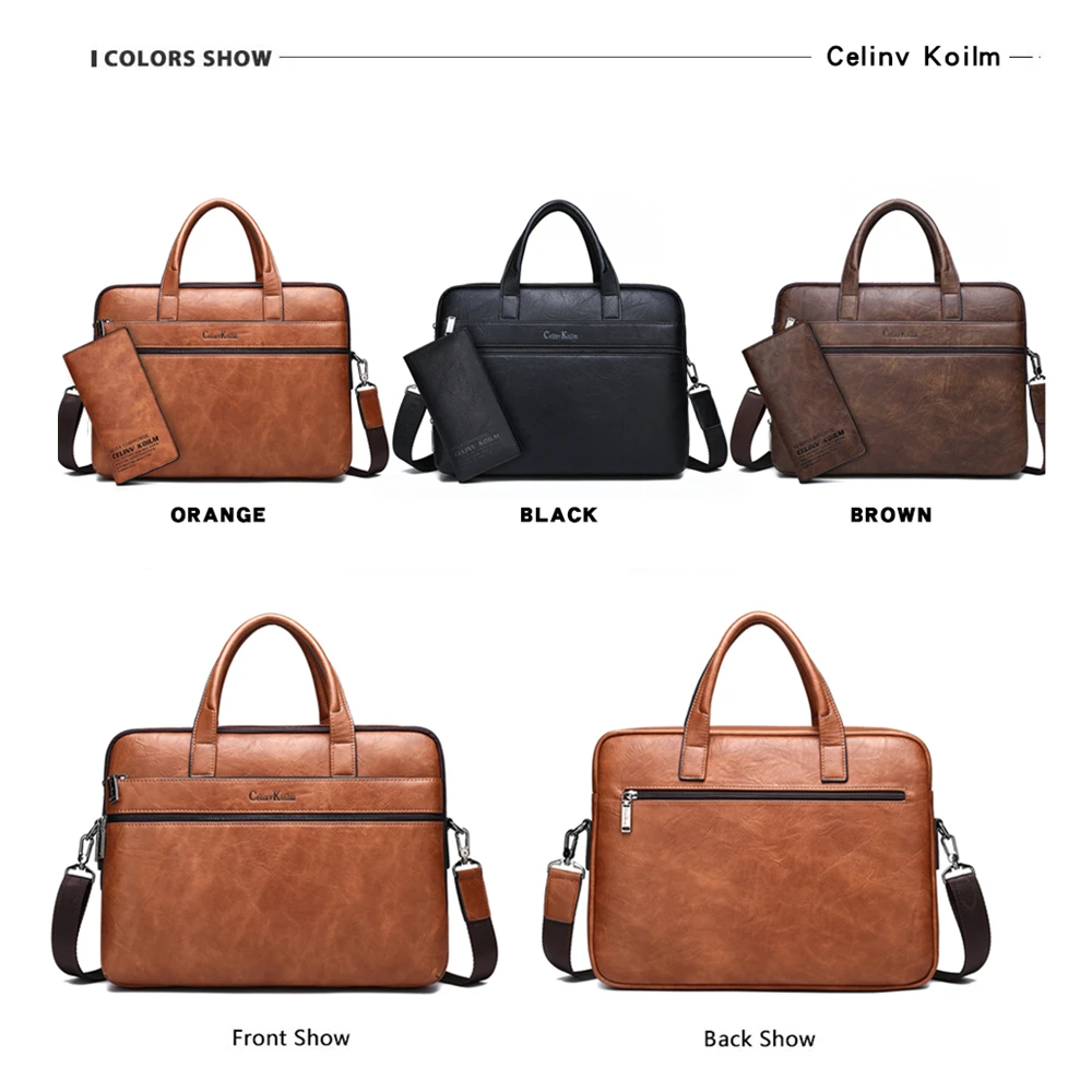 Celinv Koilm Men's Briefcase Bags For 14