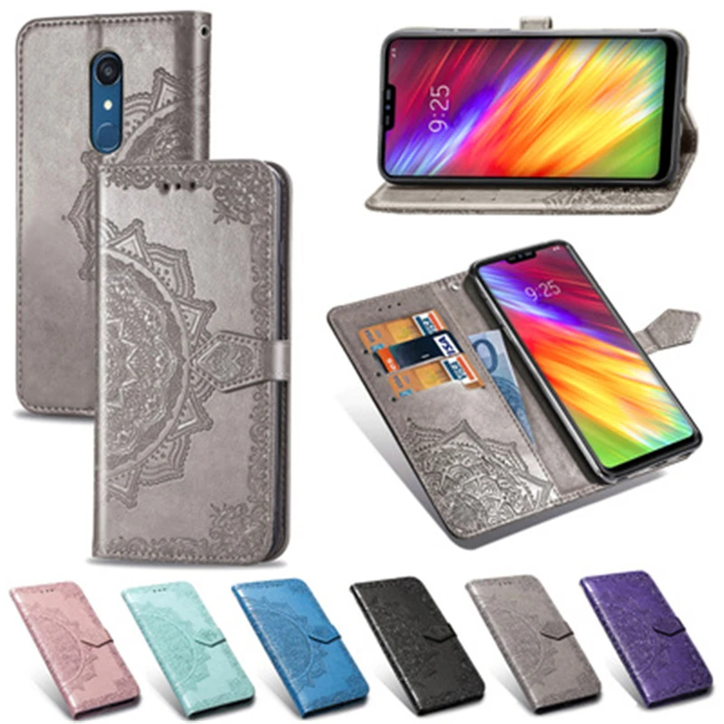 Кожаный чехол с цветами для Samsung Galaxy A50 A30S A10 A20 A40 A70 A80 J2 Core J3 J5 J7 A5 J1 2016 2017 A6 J6 J4 Plus