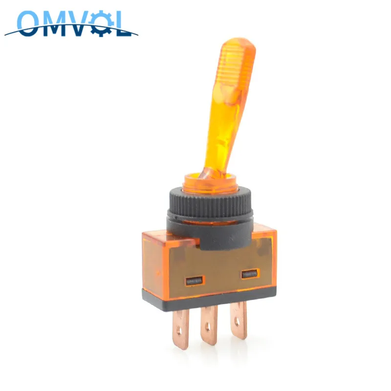 Автомобильный тумблер 3 Pin ВКЛ-ВЫКЛ с лампой DC 12V 20A