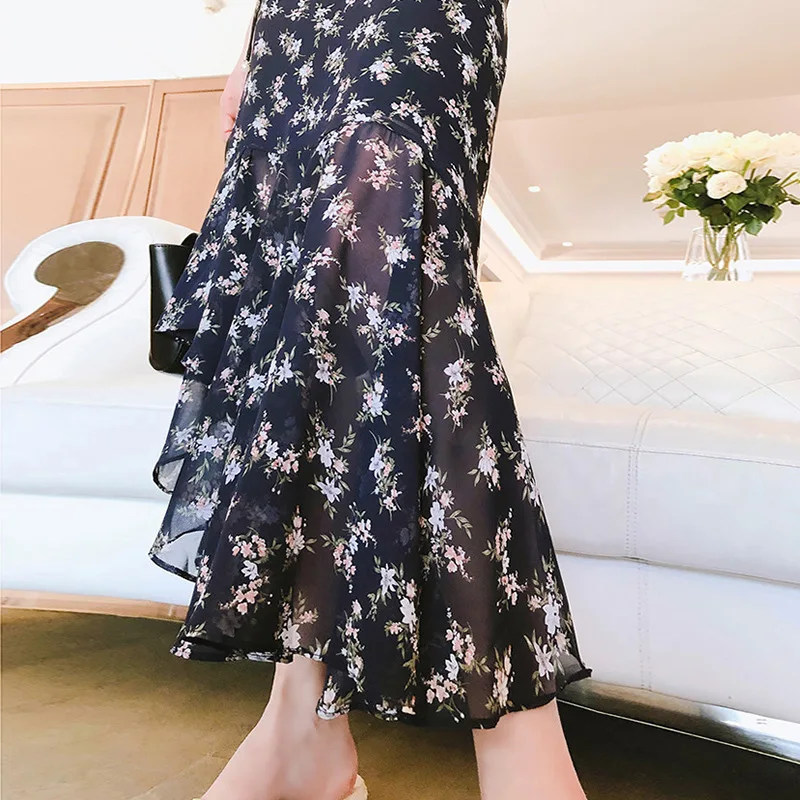 Женская юбка с цветочным принтом от производителя летняя 2020 новый стиль Ретро