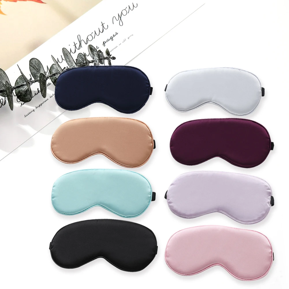 

1Pc Natural Sleeping Eye Mask Eye Shade Cover Shade Eye Patch Women Men Soft Portable Blindfold Travel Eye Patch Eyemask